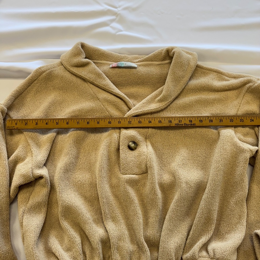 Free People Beach Tan Sweater Large - Picture 7 of 9